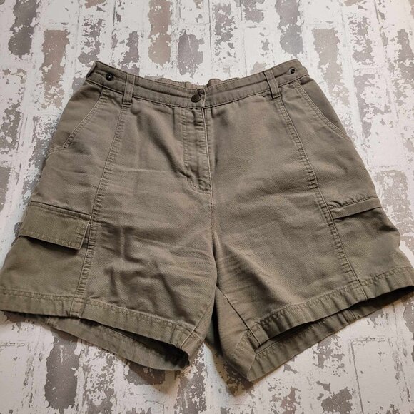 2440 Woolrich Women's Adjustable Waist Cargo Shorts‎ Size 12 - Picture 1 of 5
